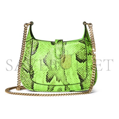 GUCCI JACKIE NOTTE PYTHON MINI BAG 782889 (19.5*18*3.5cm)